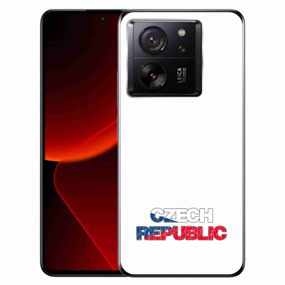Gél borítás mmCase a Xiaomi 13T/13T Pro - Csehország fehér háttérrel