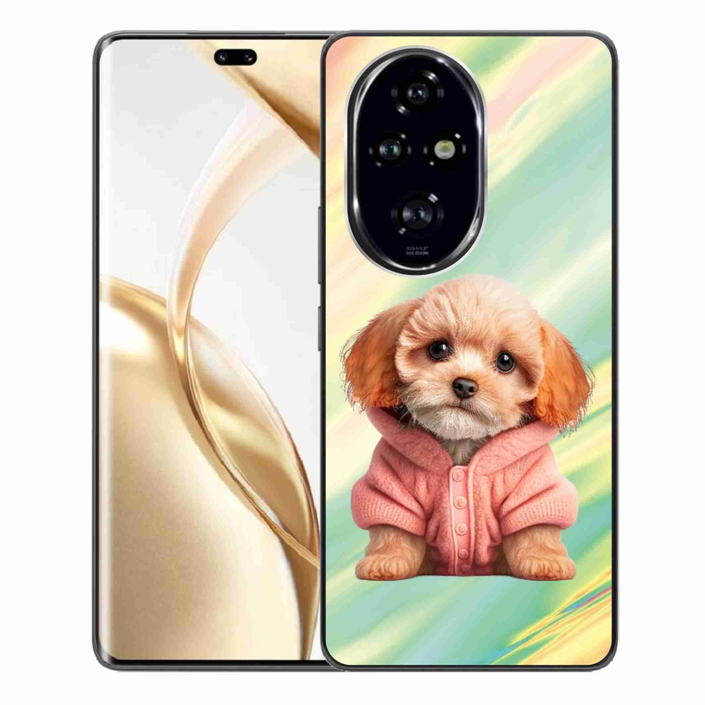 Zselés borítás mmCase a Honor 200 Pro 5G készülékhez - pulóveres kiskutya