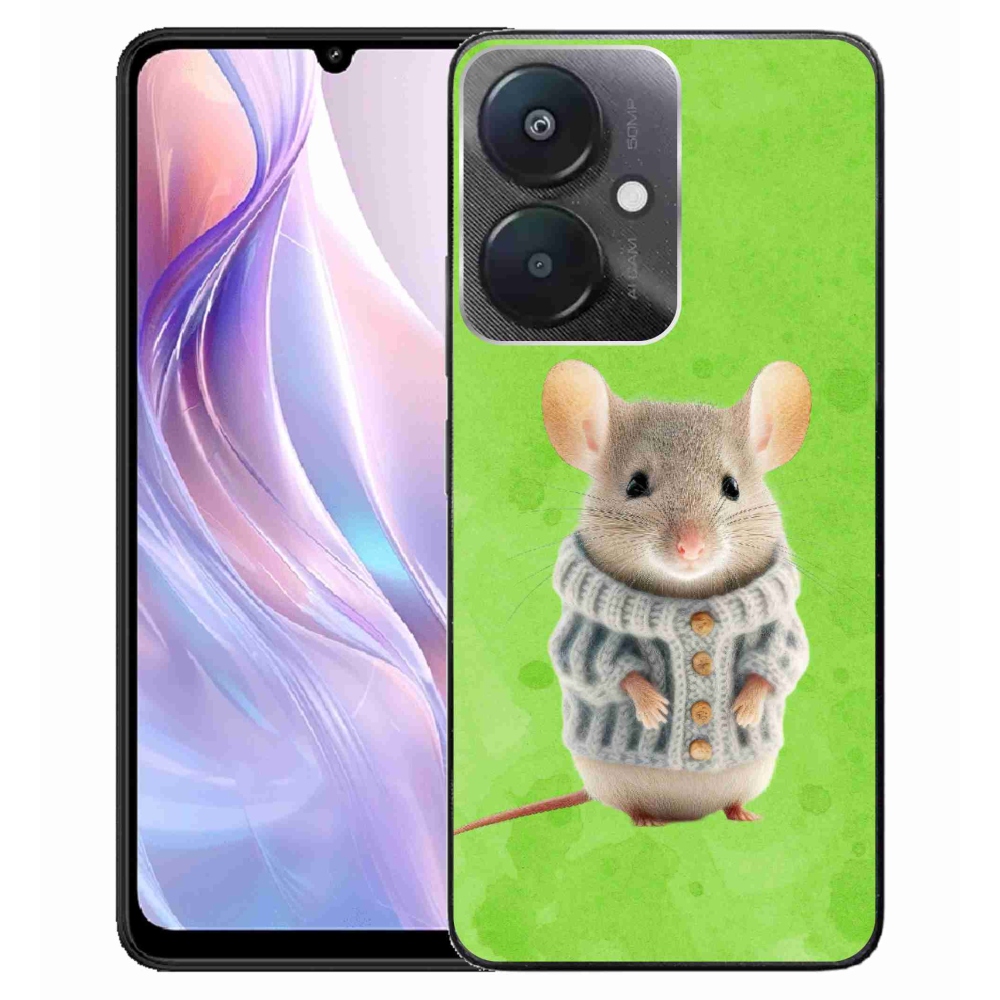 Gél borítás mmCase a Xiaomi Redmi 13C 5G-hez - egér pulóverben