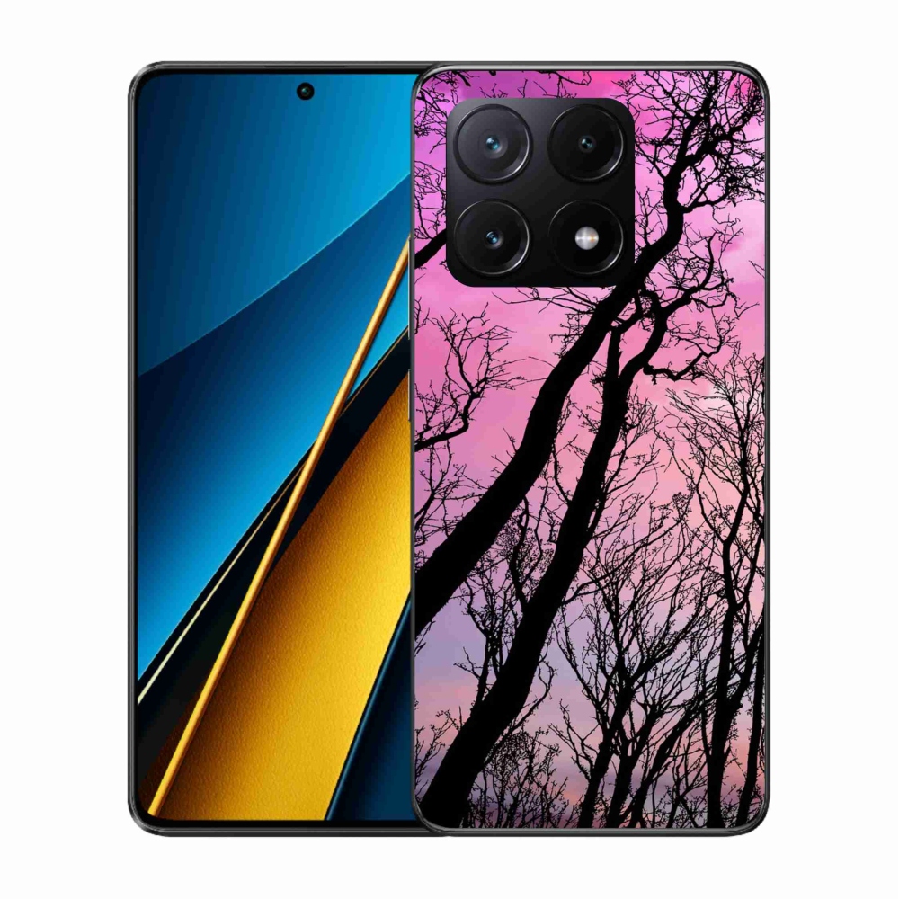 Gél tok mmCase a Xiaomi Poco X6 Pro 5G számára - kidőlt fák