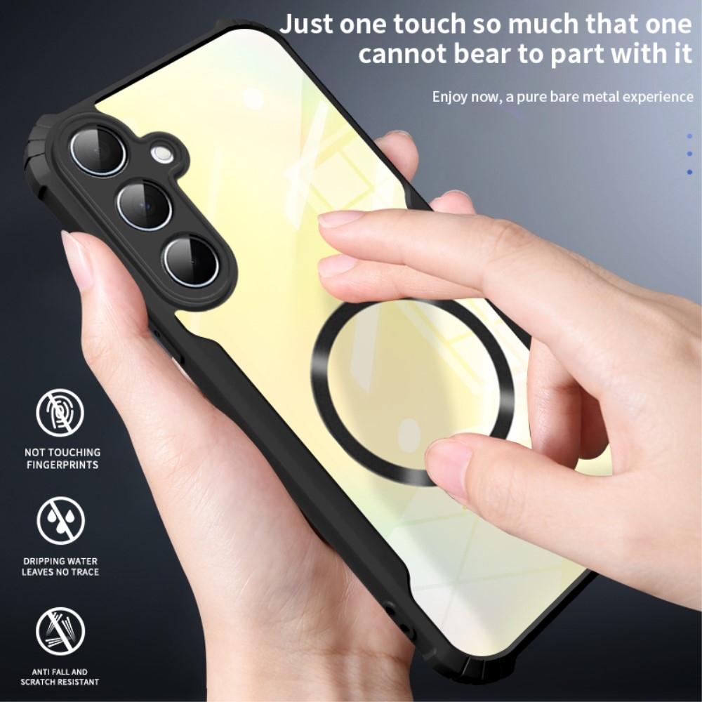 Tartós védőburkolat MagSafe támogatással Samsung Galaxy A26 5G készülékhez - fekete