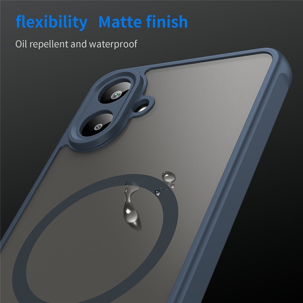 Matt zselés tok MagSafe tok a Samsung Galaxy A07 4G készülékre - kék