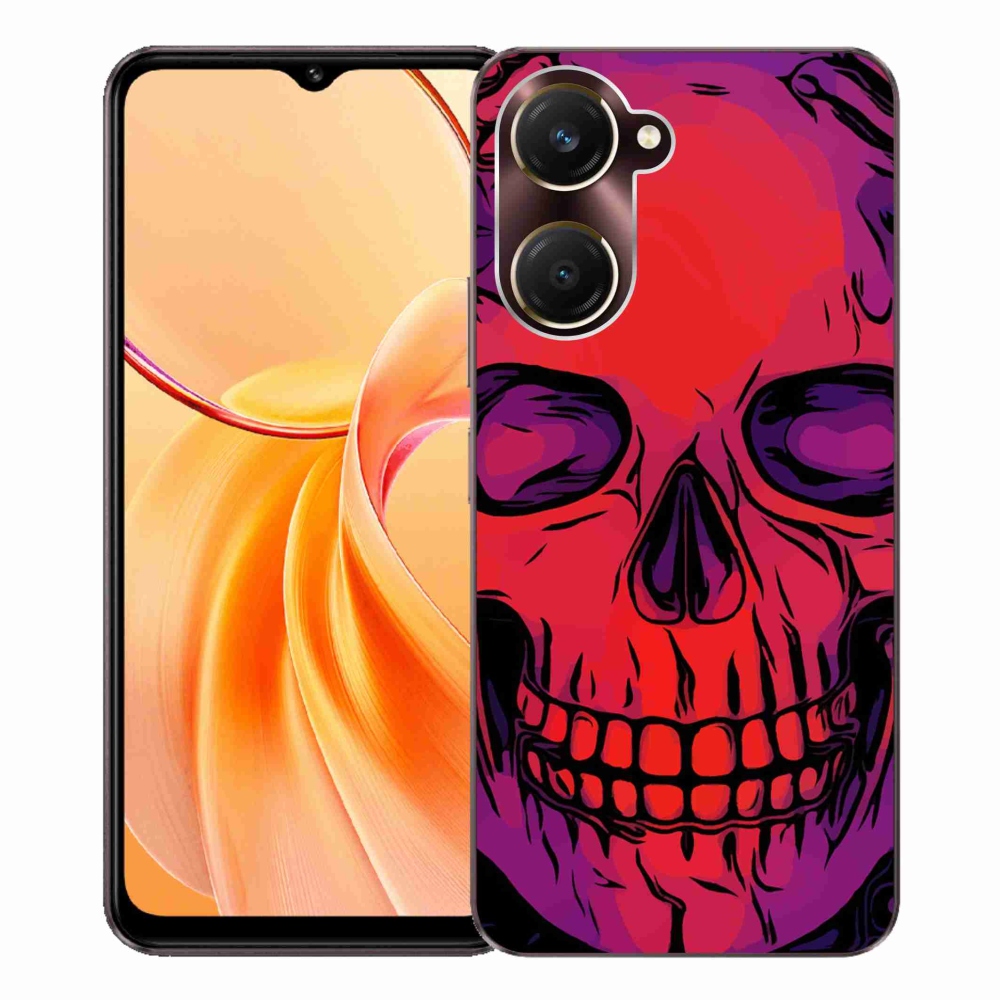 Zselés borítás mmCase a Vivo Y28s 5G készülékhez - koponya