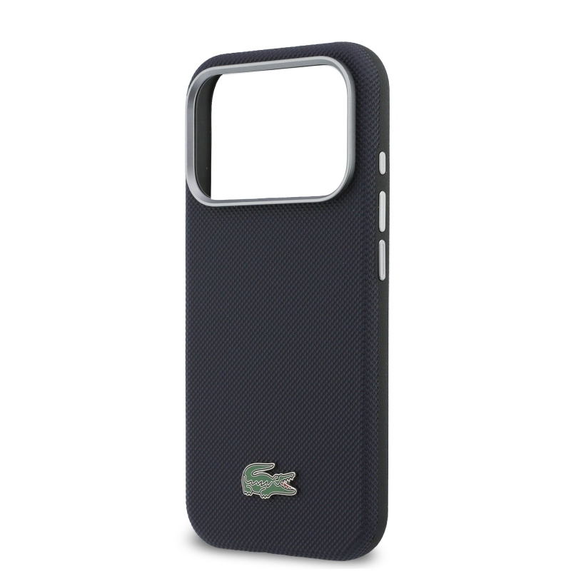 Lacoste PVC Petit Pique Semi Wrap MagSafe borító iPhone 17 Pro tengerészgyalogsághoz