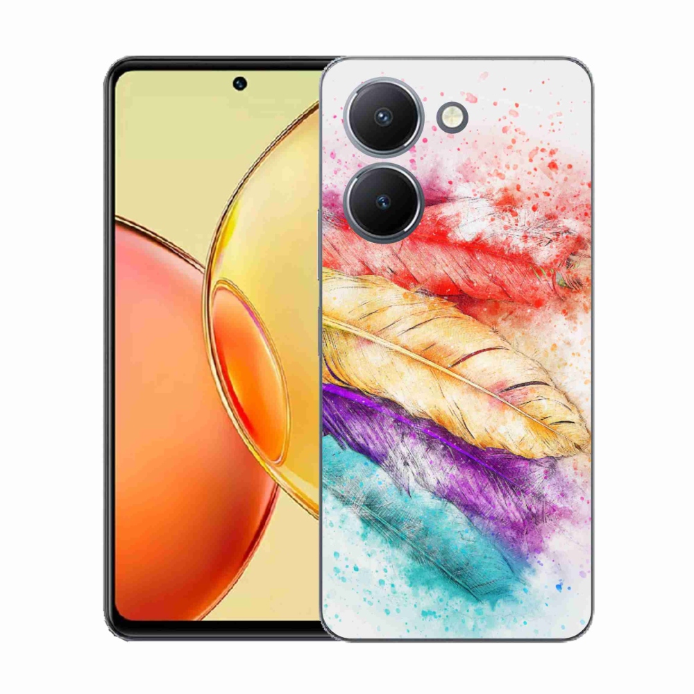 Zselés borítás mmCase a Vivo Y36-hoz - színes toll