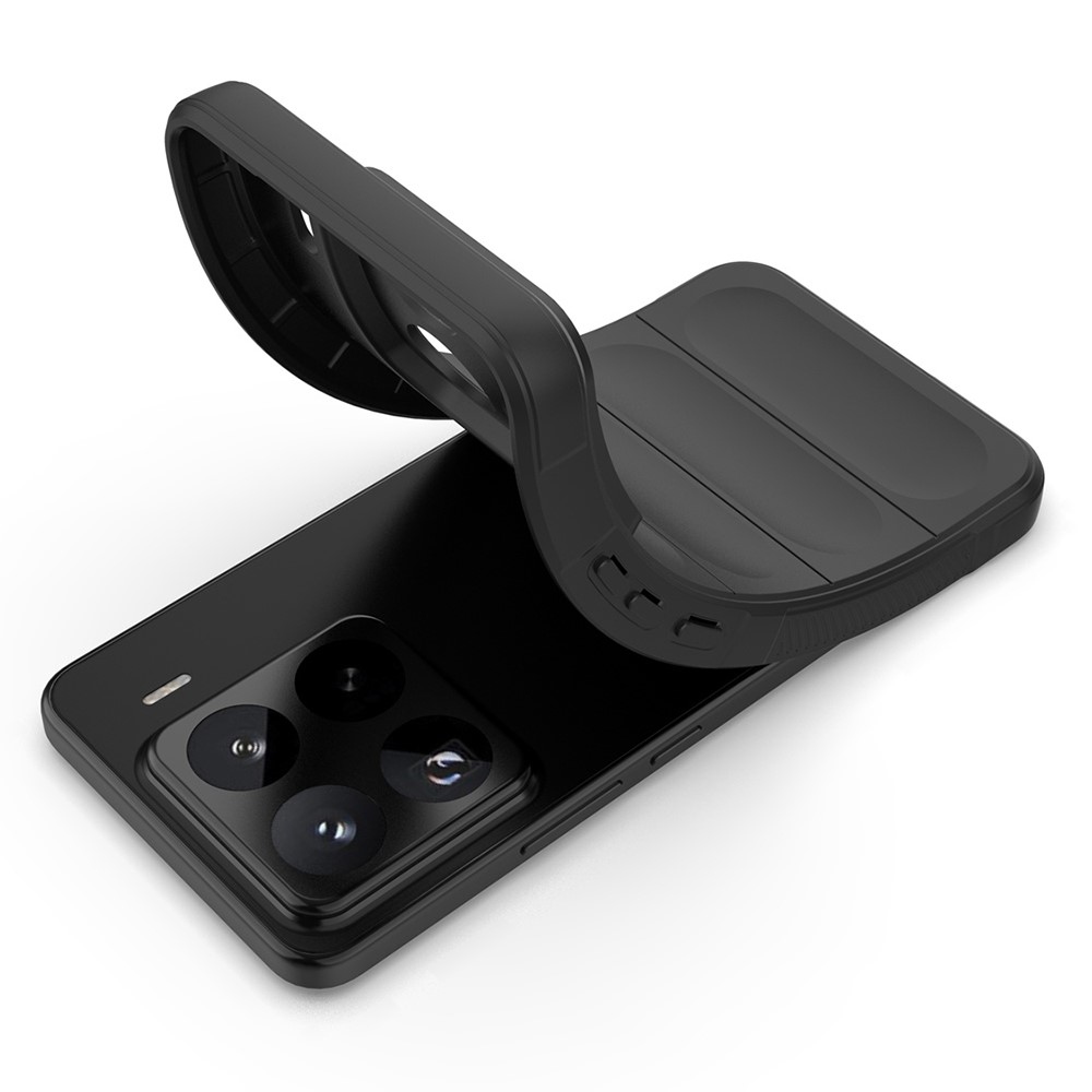 Rugg tartós zselés tok Xiaomi 15 Pro-hoz - fekete