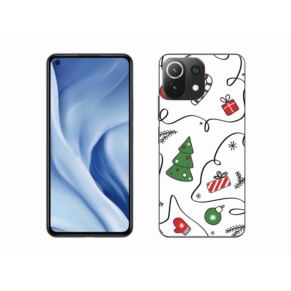 Gél borító mmCase a Xiaomi 11 Lite 5G NE számára - karácsonyi motívumok