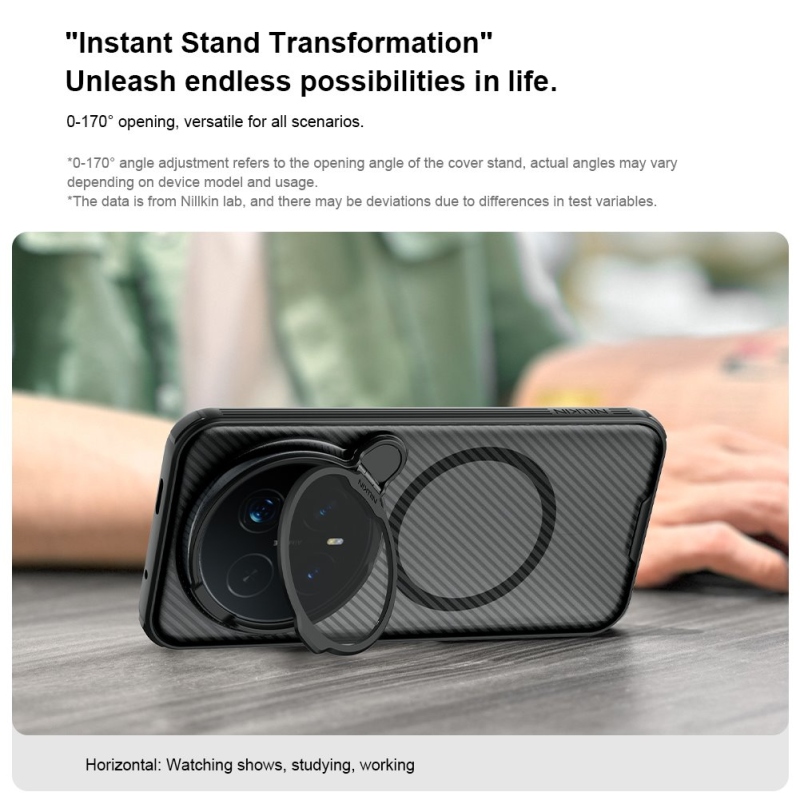 Nillkin CamShield Prop mágneses hátlap Honor Magic 8 Pro készülékhez, fekete