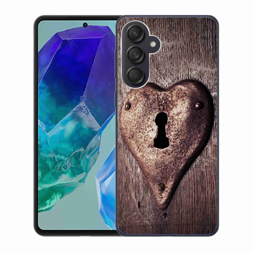 Zselés borítás mmCase Samsung Galaxy M55 5G készülékhez - szív alakú zár