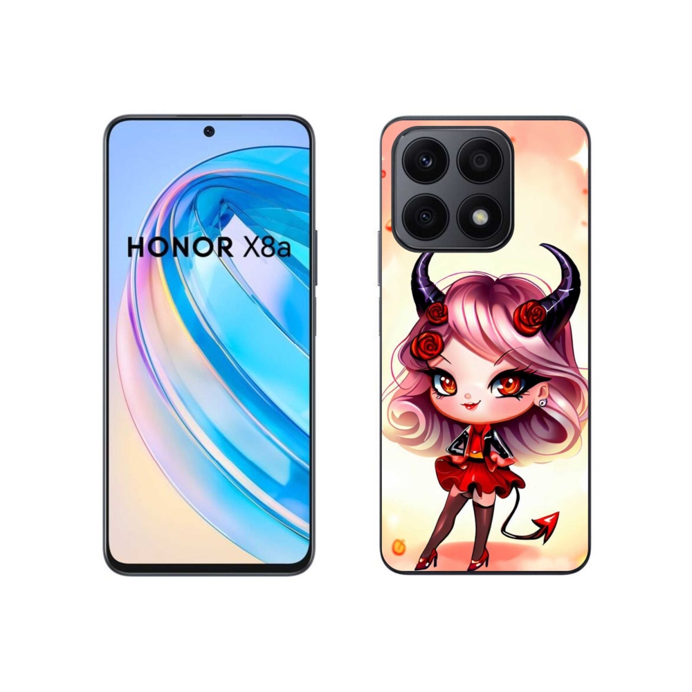 Zselés borítás mmCase a Honor X8a számára - rajzfilm ördög