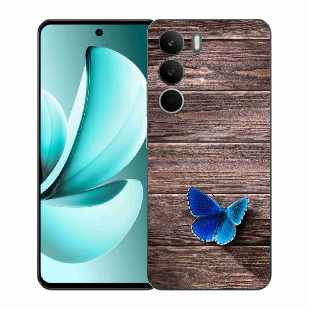 Zselés tok mmCase a Realme C71 készülékhez - kék pillangó 1