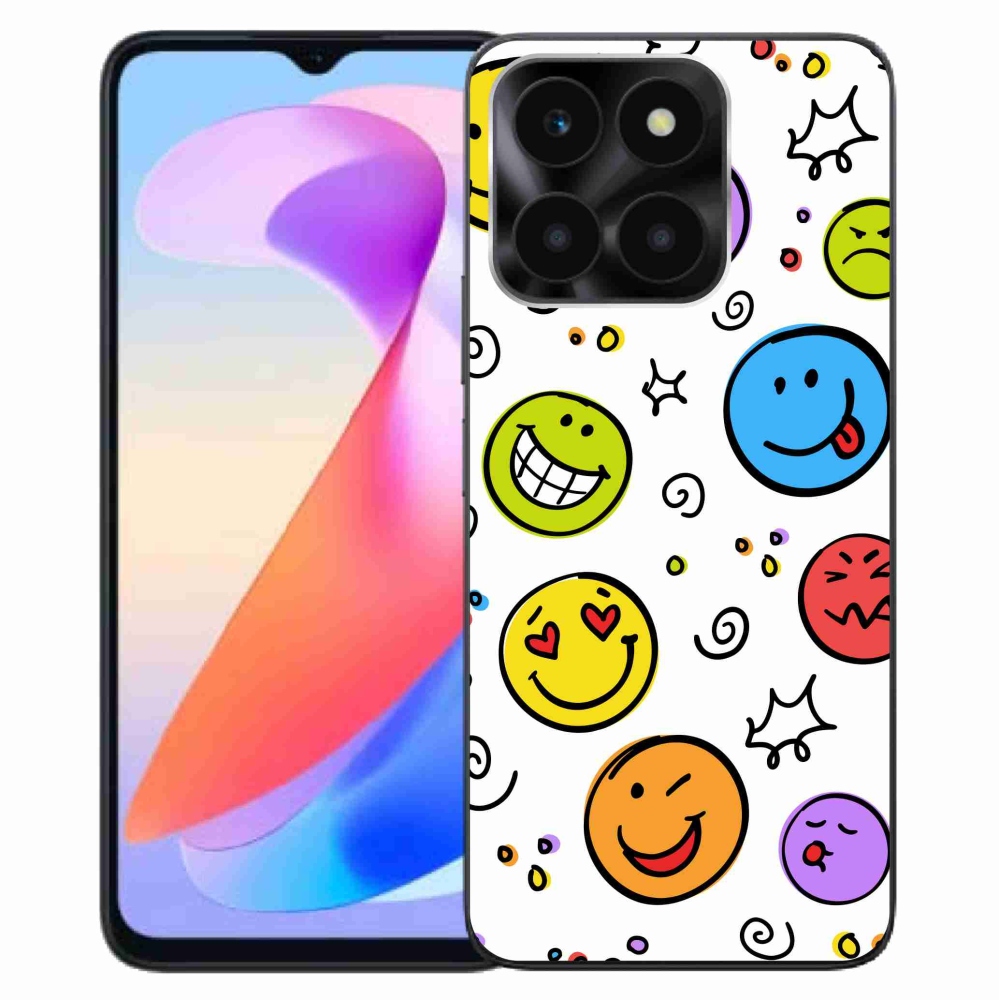 Gél borítás mmCase a Honor X6a készülékhez - smiley-k