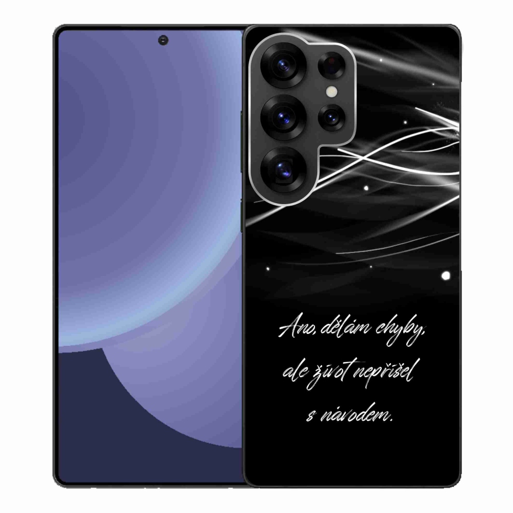 Gél borítás mmCase Samsung Galaxy S25 Ultra - idézem fekete háttérrel