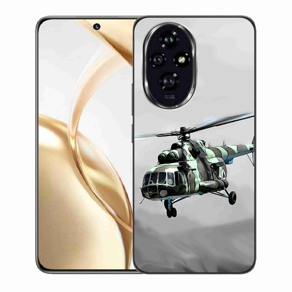 Zselés borítás mmCase a Honor 200 5G-hez - katonai helikopterhez