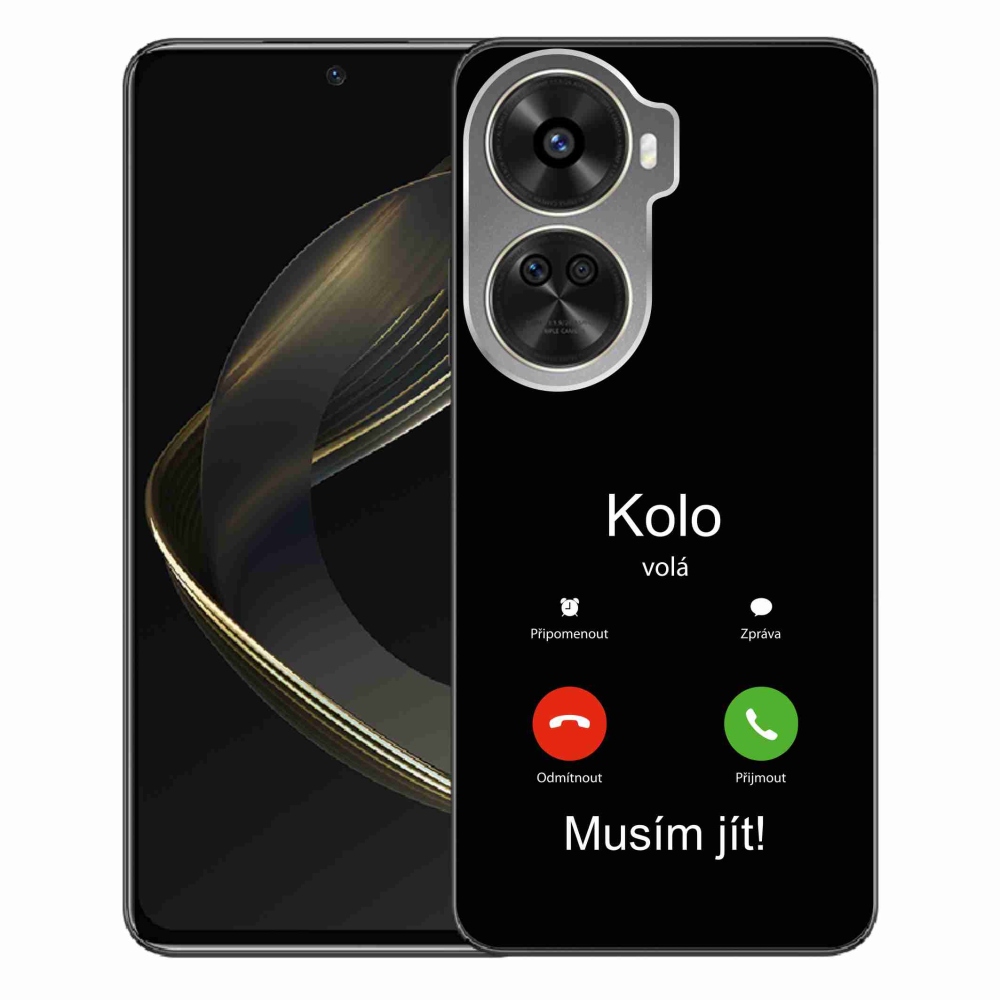 Gél borítás mmCase a Huawei Nova 12 SE-n - kerek hívások fekete háttérrel