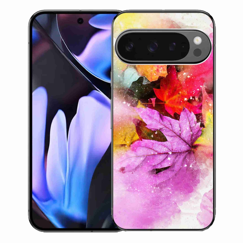 Gél borítás mmCase a Google Pixel 9 Pro XL-hez - színes levelek