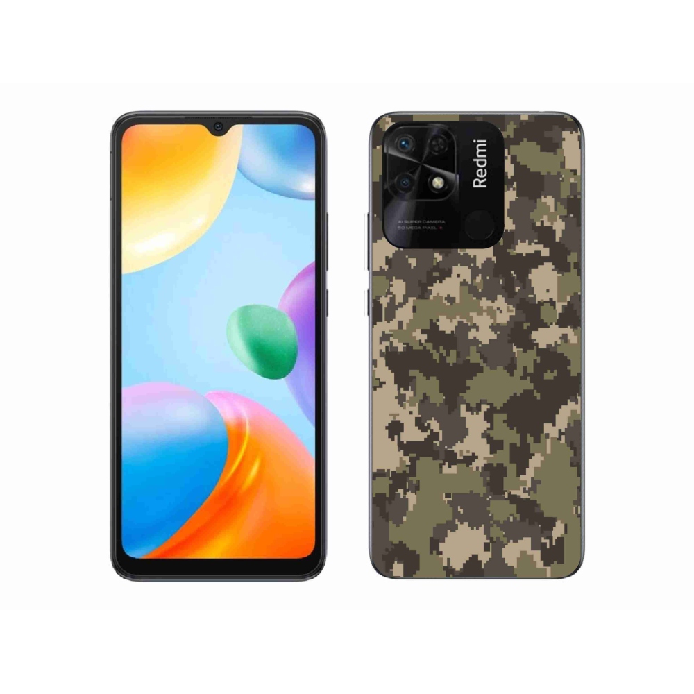 Gél borítás mmCase a Xiaomi Redmi 10C-hez - terepszínű minta 12