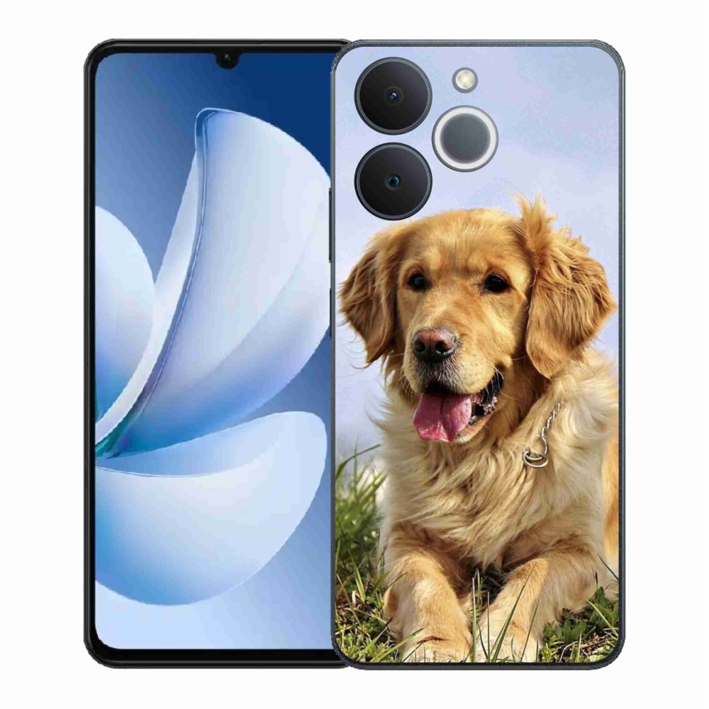 Gél borítás mmCase a Realme Note 70T számára - arany retriever