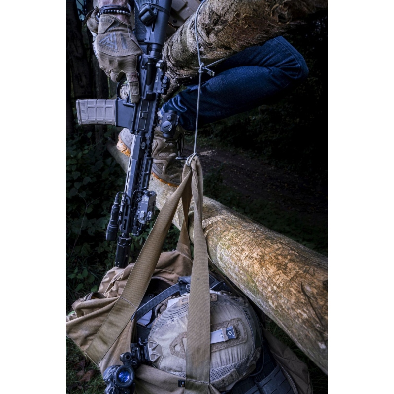 Taktikai gyorskötél aramid kábel USB-A/USB-C 1m szürke