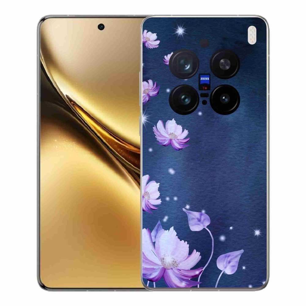 Zselés borítás mmCase a Vivo X200 Pro 5G készülékhez - hulló virágok