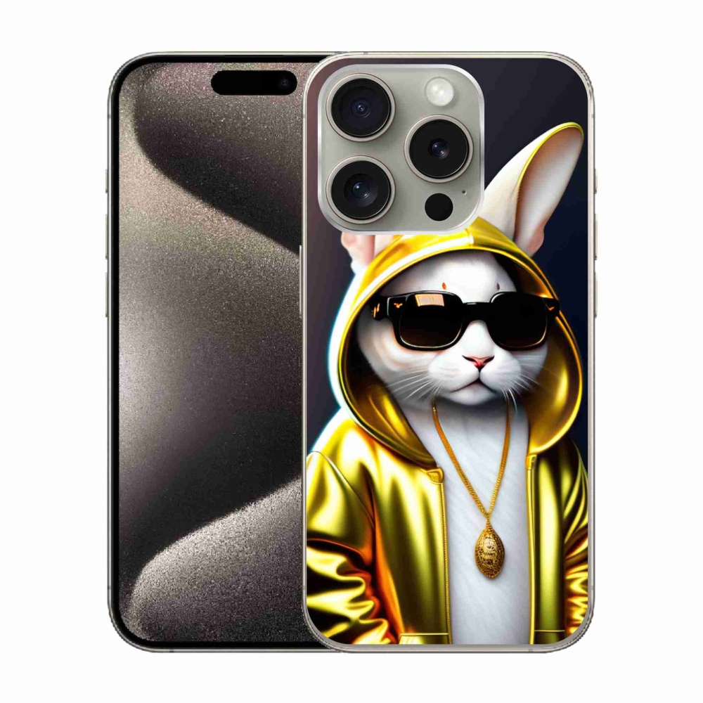 Zselés borítás mmCase iPhone 15 Pro készülékhez - cat boss