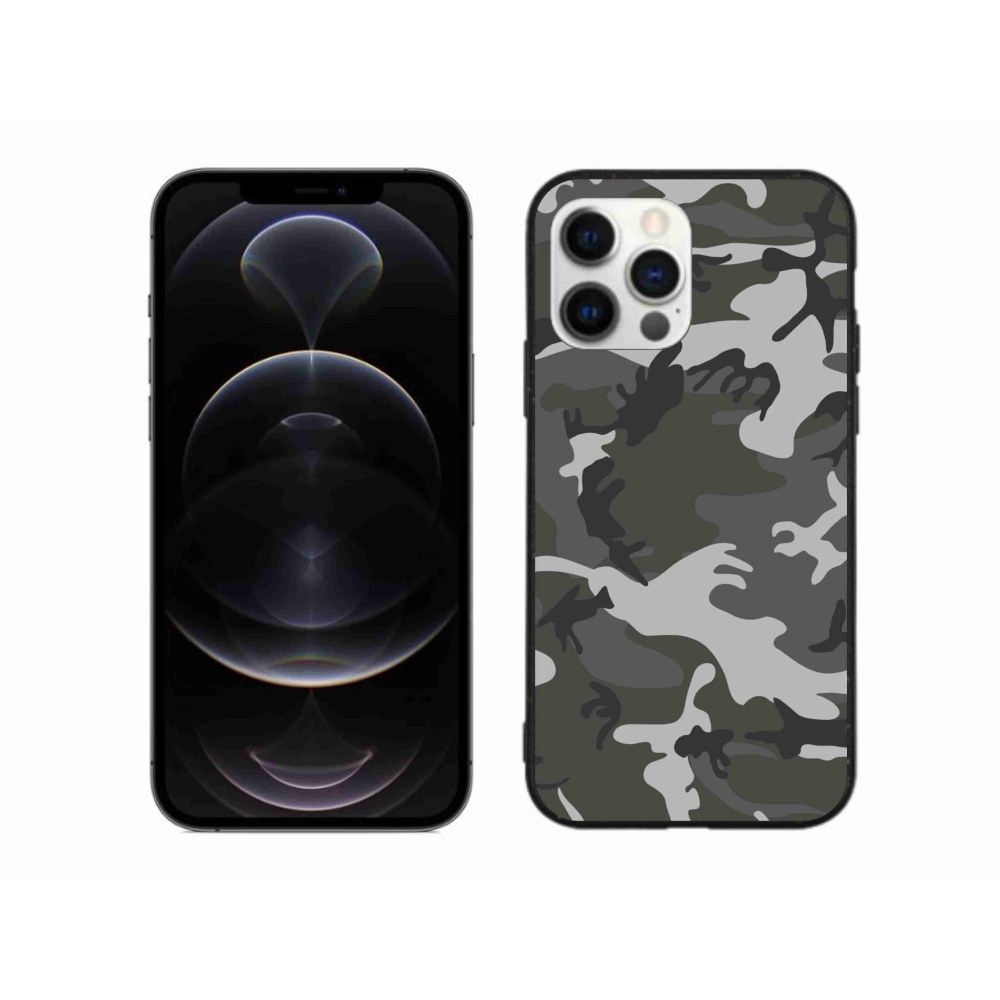 Zselés borítás mmCase iPhone 12 Pro Max készülékhez - terepszínű minta