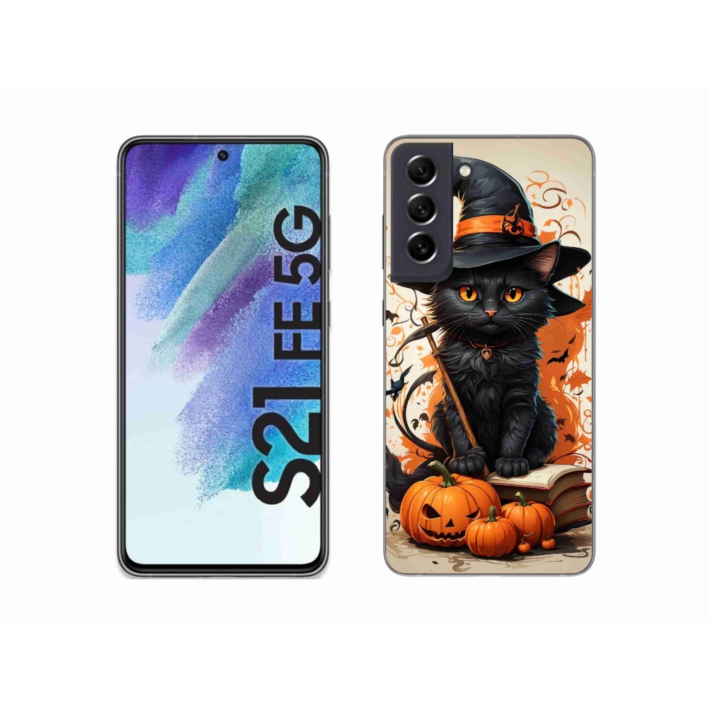 Zselés borítás mmCase Samsung Galaxy S21 FE 5G - macska varázslóhoz