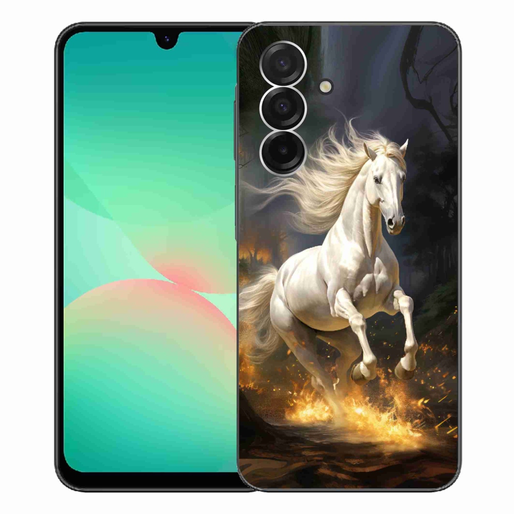 Gél védőhuzat mmCase Samsung Galaxy A26 5G - fehér ló 2