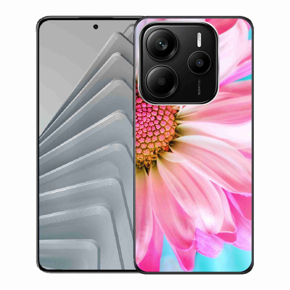 Gél borítás mmCase a Xiaomi Redmi Note 14 5G-hez - rózsaszín virág