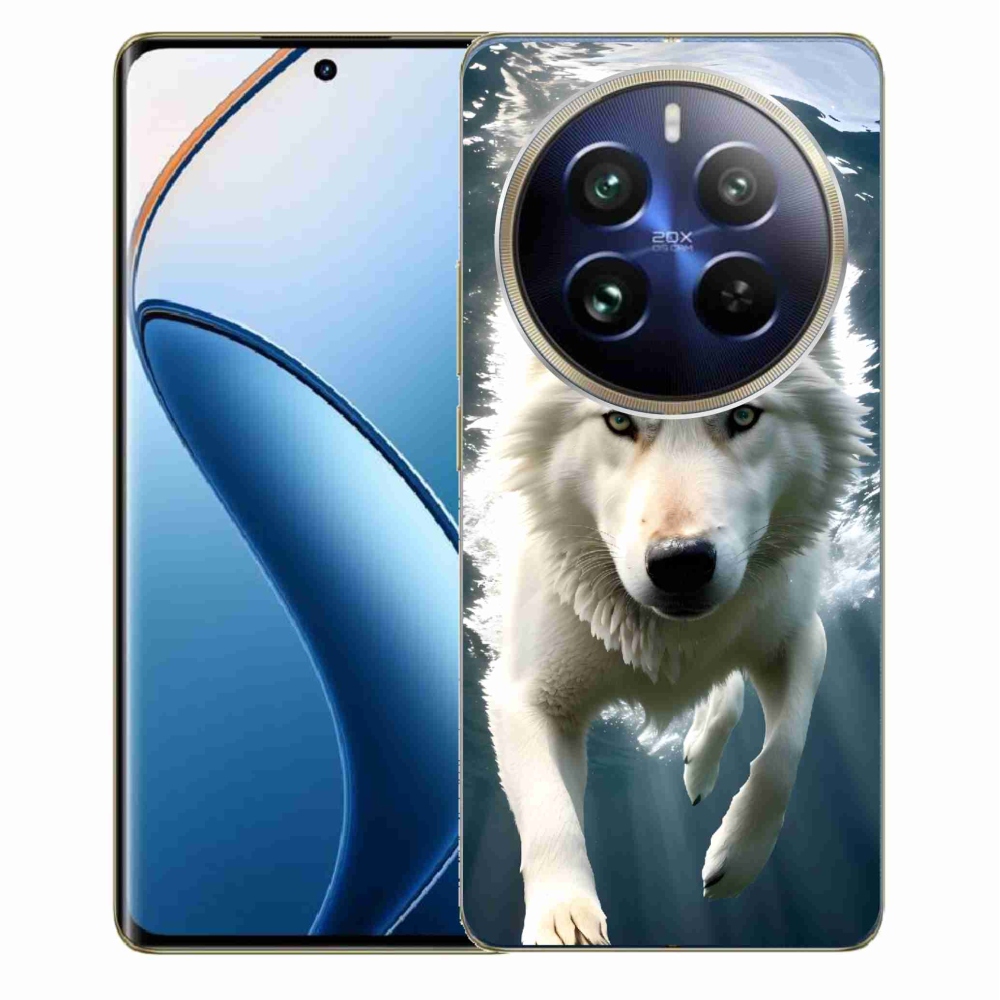 Gél borítás mmCase a Realme 12 Pro 5G/12 Pro+ 5G modellhez - fehér farkas