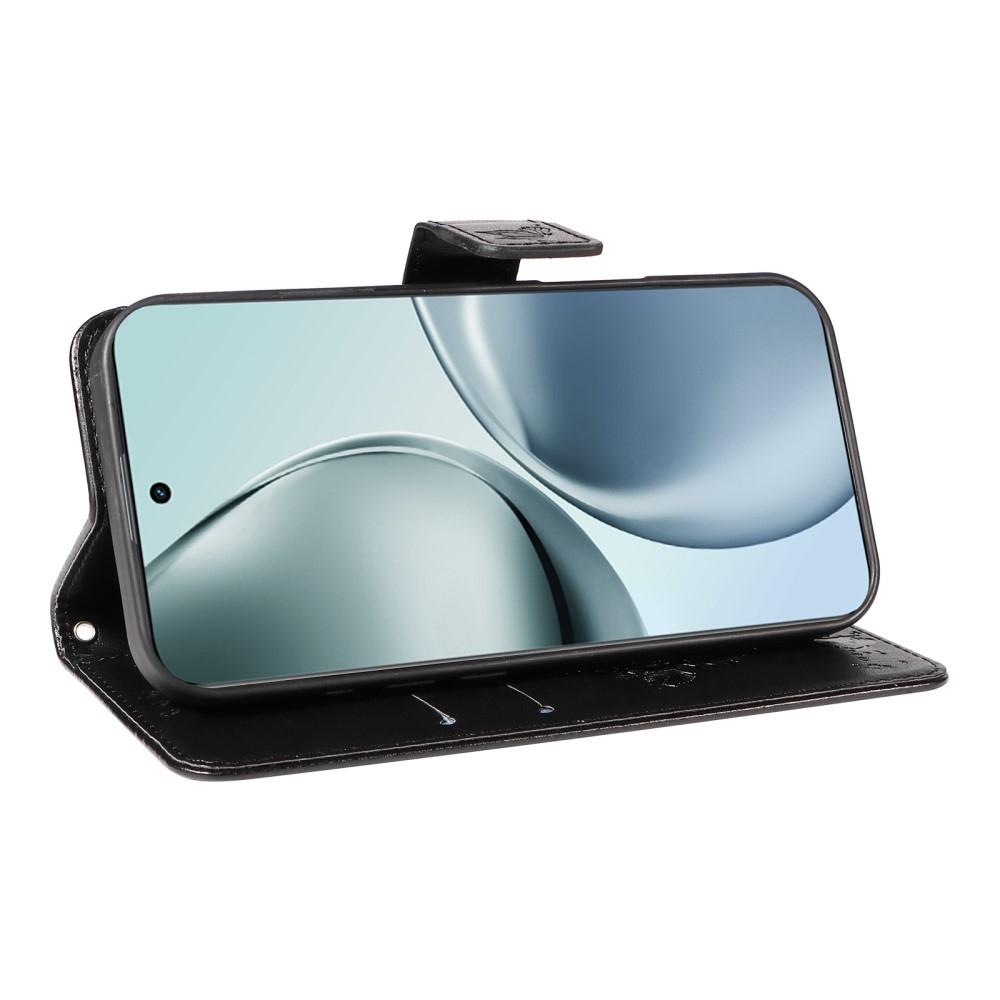 Fák könyvtáska a Realme 14 Pro+ 5G számára - fekete