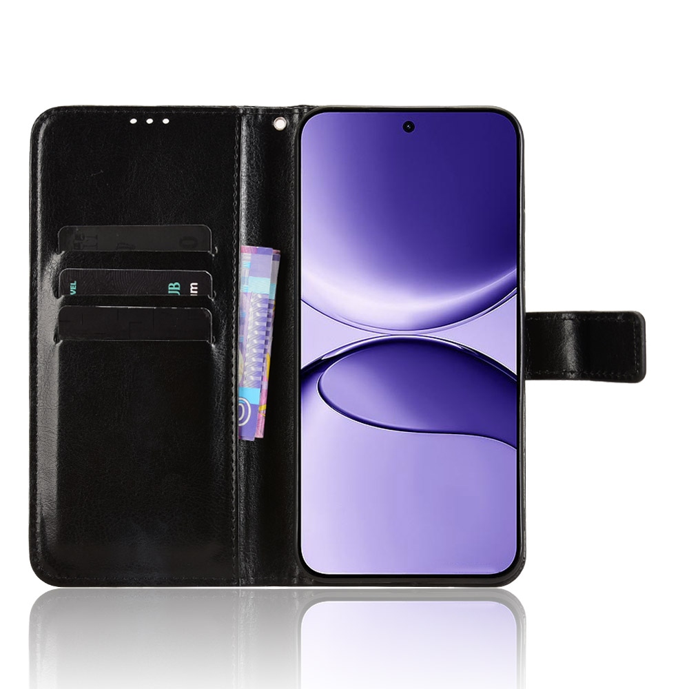 Őrült könyv tok a Xiaomi Poco F7 5G-hez - fekete