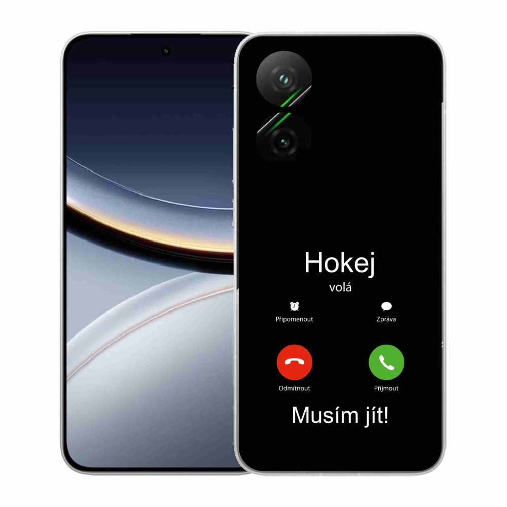 Gél borítás mmCase a Xiaomi Poco F7 5G - hoki hívások fekete háttérrel