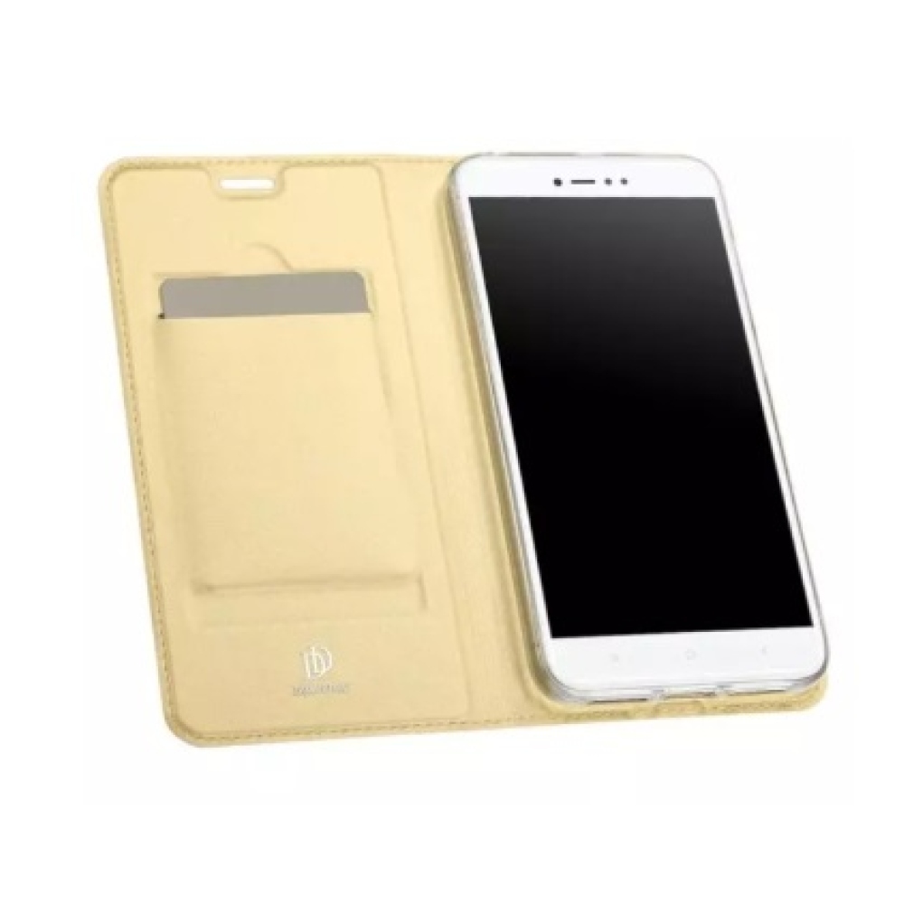 DUX PU bőr tok Xiaomi Redmi Note 5A - arany színű