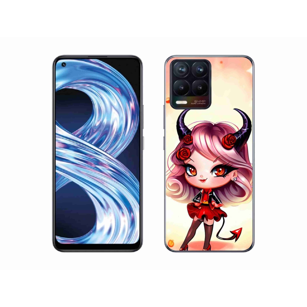 Gél borító mmCase a Realme 8 4G-hez - rajzfilm ördög