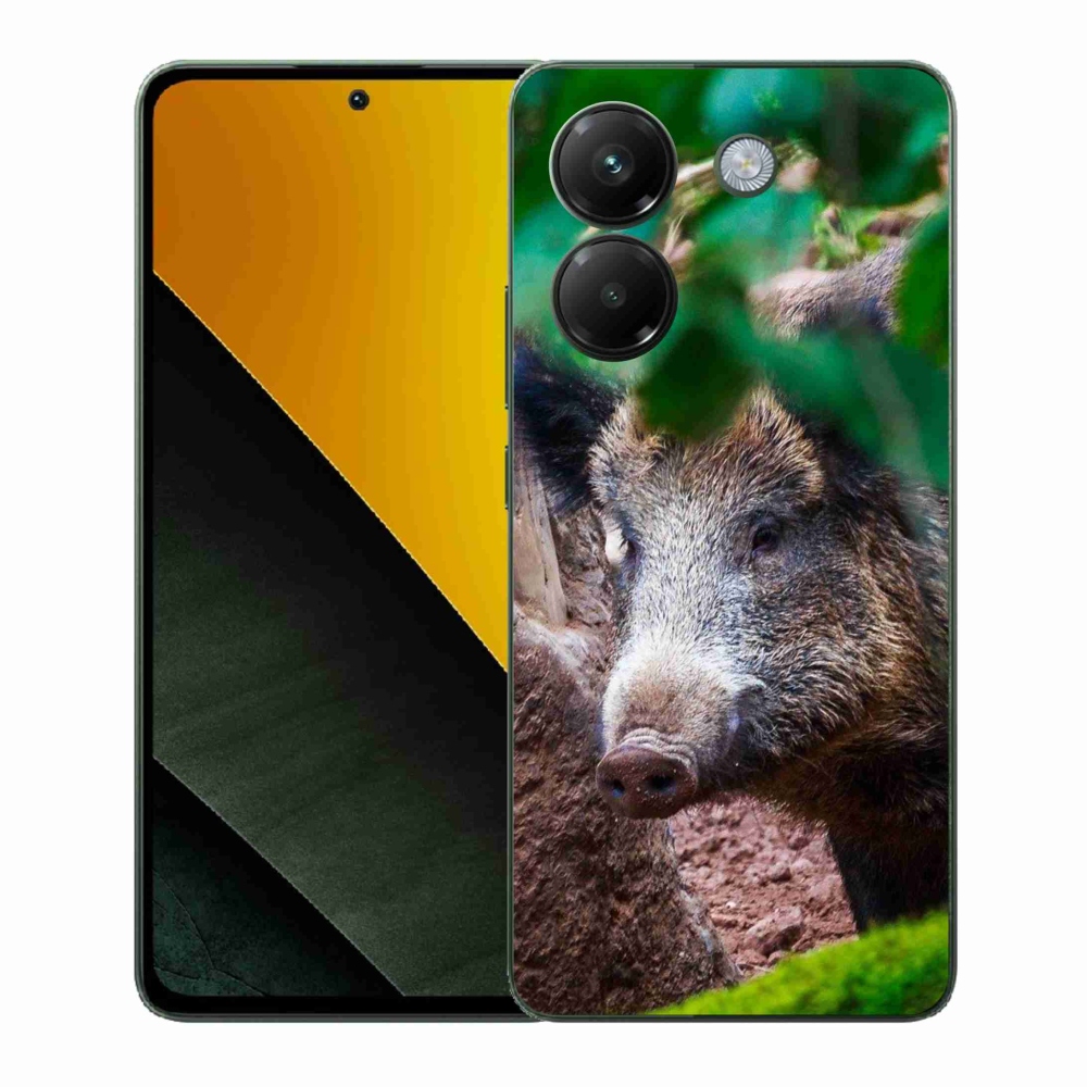 Gél borítás mmCase a Xiaomi Poco M7 Pro 5G számára - vaddisznó