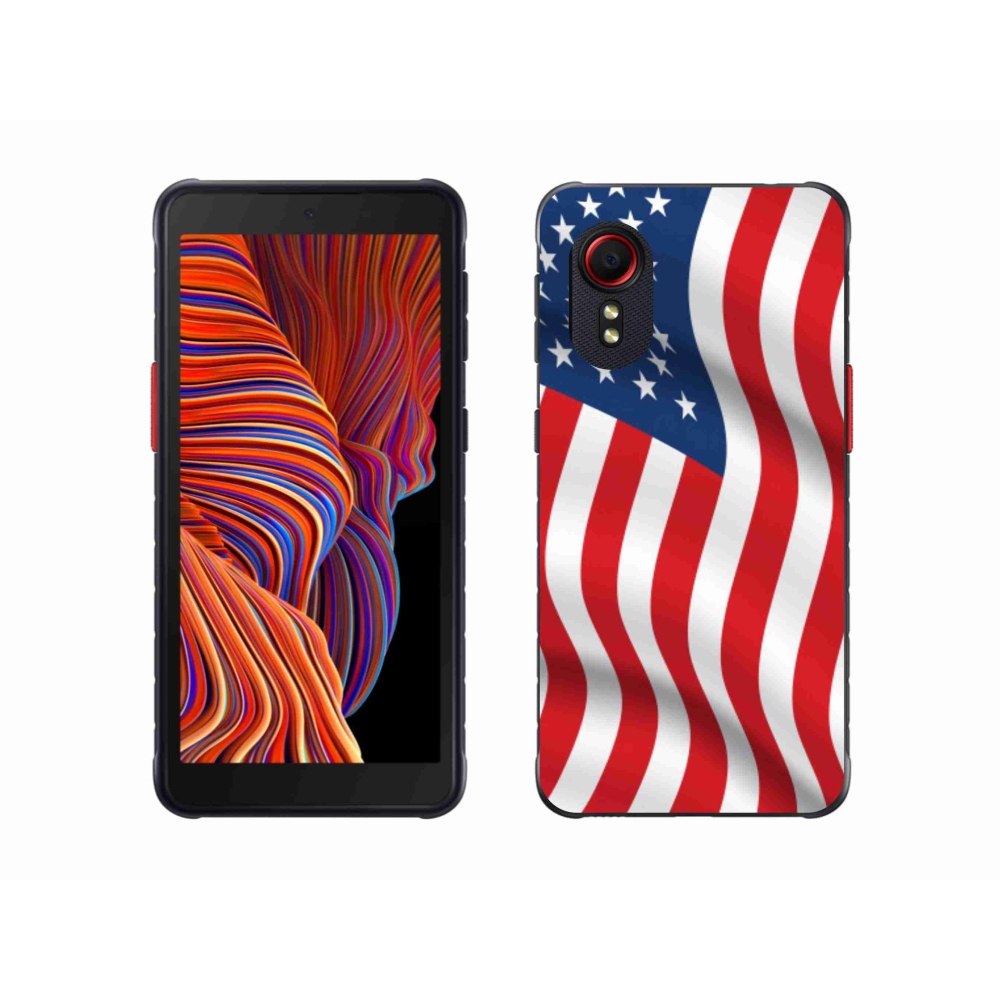 Gél borító mmCase mobiltelefonhoz Samsung Galaxy Xcover 5 - amerikai zászló