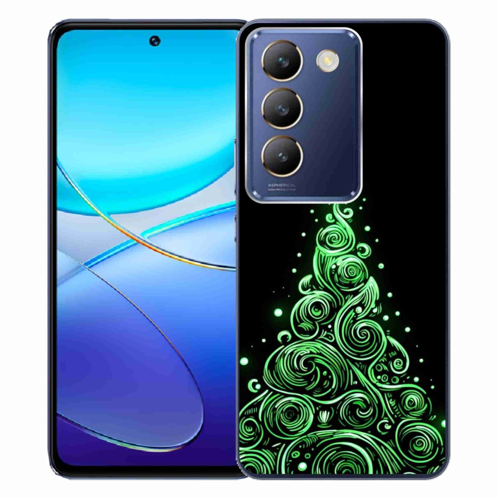Gél borító mmCase a Vivo V40 SE 4G/5G - neon karácsonyfa 3
