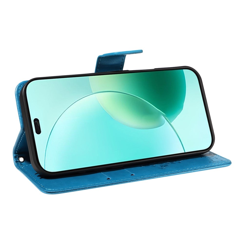 Fák könyvtáska Honor 400 Lite-hoz - kék