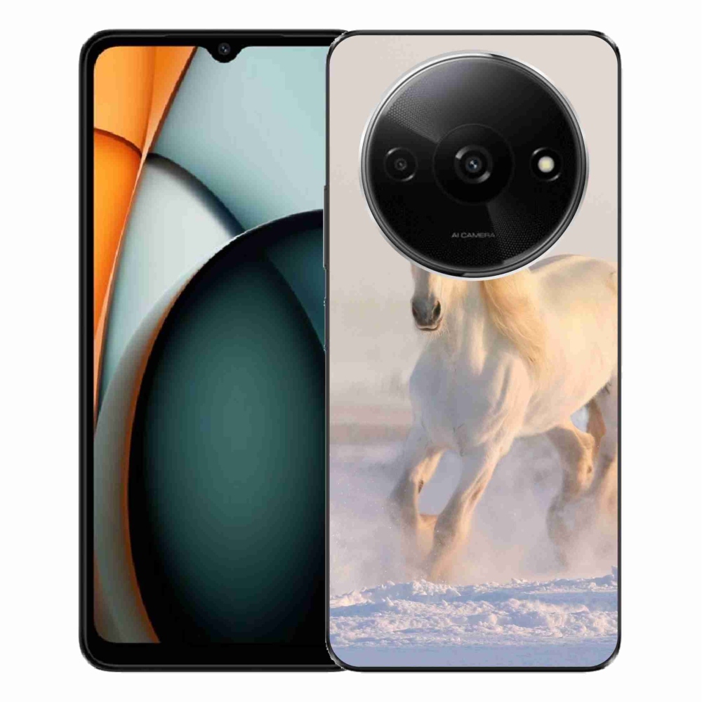 Gél tok mmCase a Xiaomi Redmi A3-hoz - ló a hóban