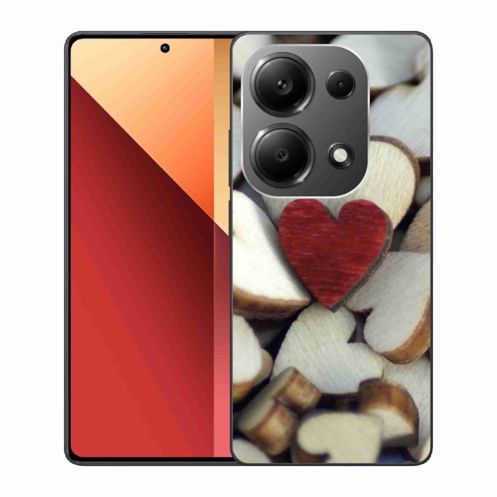 Gél borítás mmCase a Xiaomi Redmi Note 13 Pro 4G/Poco M6 Pro - gravírozott piros szívhez
