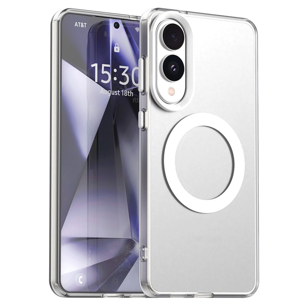 Candy zselés tok MagSafe-val Samsung Galaxy S25 Edge-re - fehér