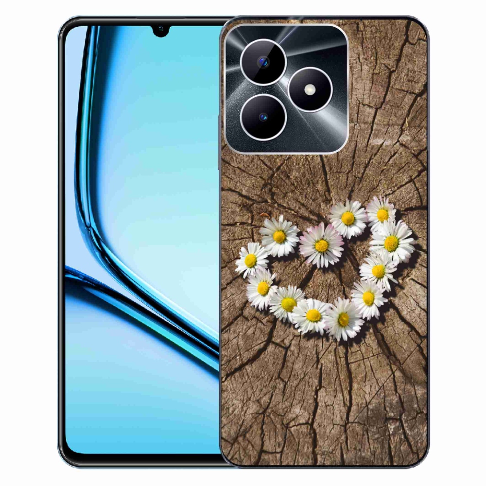 Zselés borító mmCase a Realme Note 50 készülékhez - Százszorszép szív