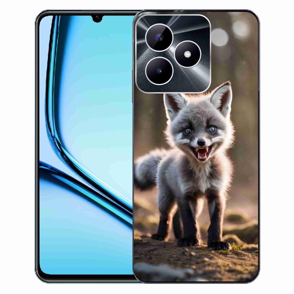 Zselés borító mmCase a Realme Note 50 készülékhez - dühös róka