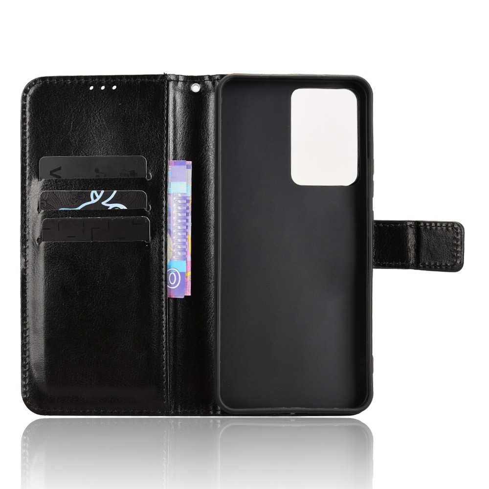 Őrült könyvtáska a Realme 14 5G számára - fekete