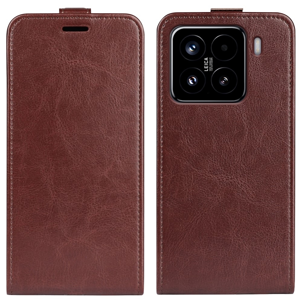 Függőleges könyvtáska Xiaomi 15-öshöz - barna