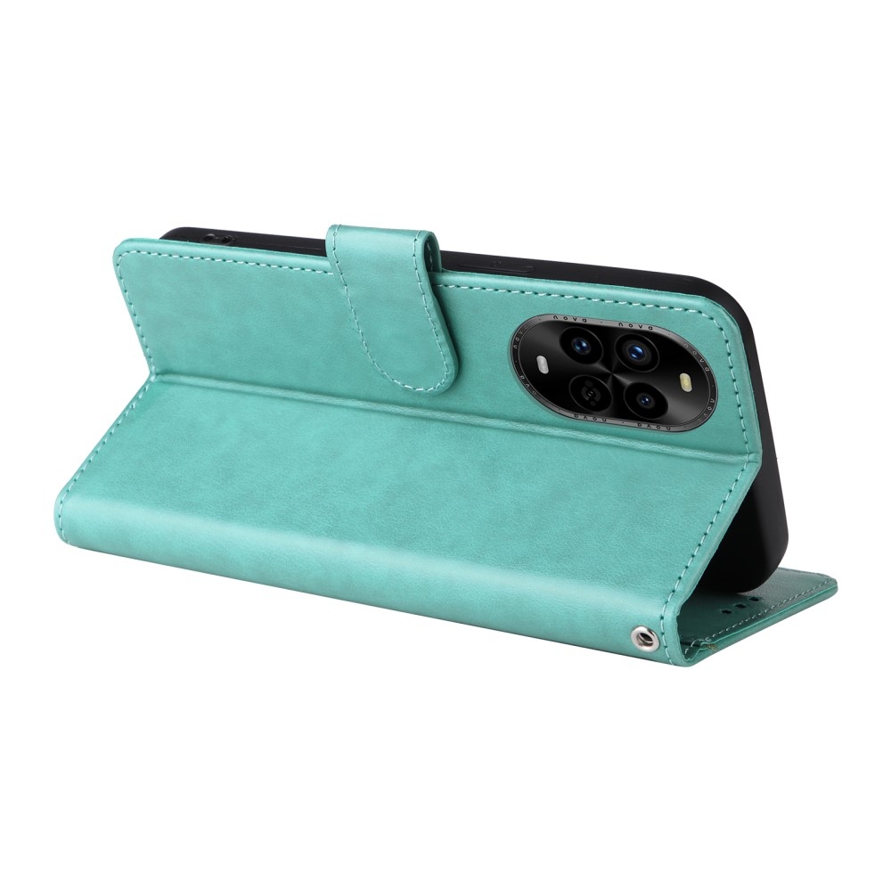 Virágos könyv tok a Huawei Nova 13 Pro 5G-hez - teáskék