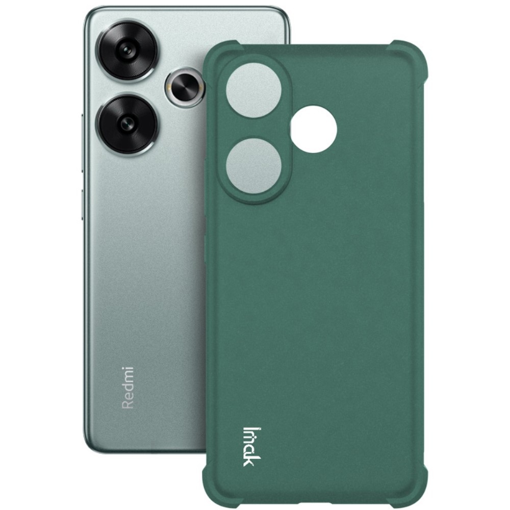 IMK matt zselés tok megerősített sarkokkal a Xiaomi Poco F6-hoz - zöld