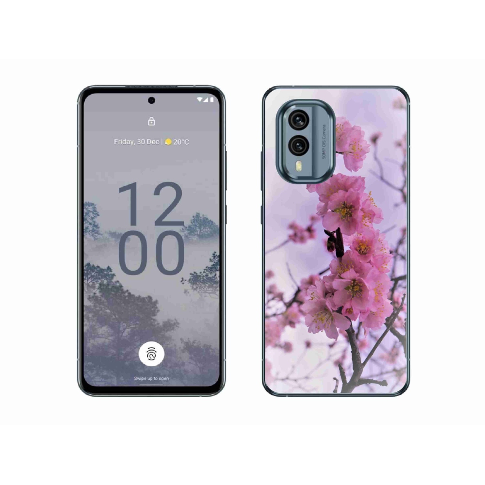 Zselés borítás mmCase a Nokia X30 5G készülékhez - virágok 7