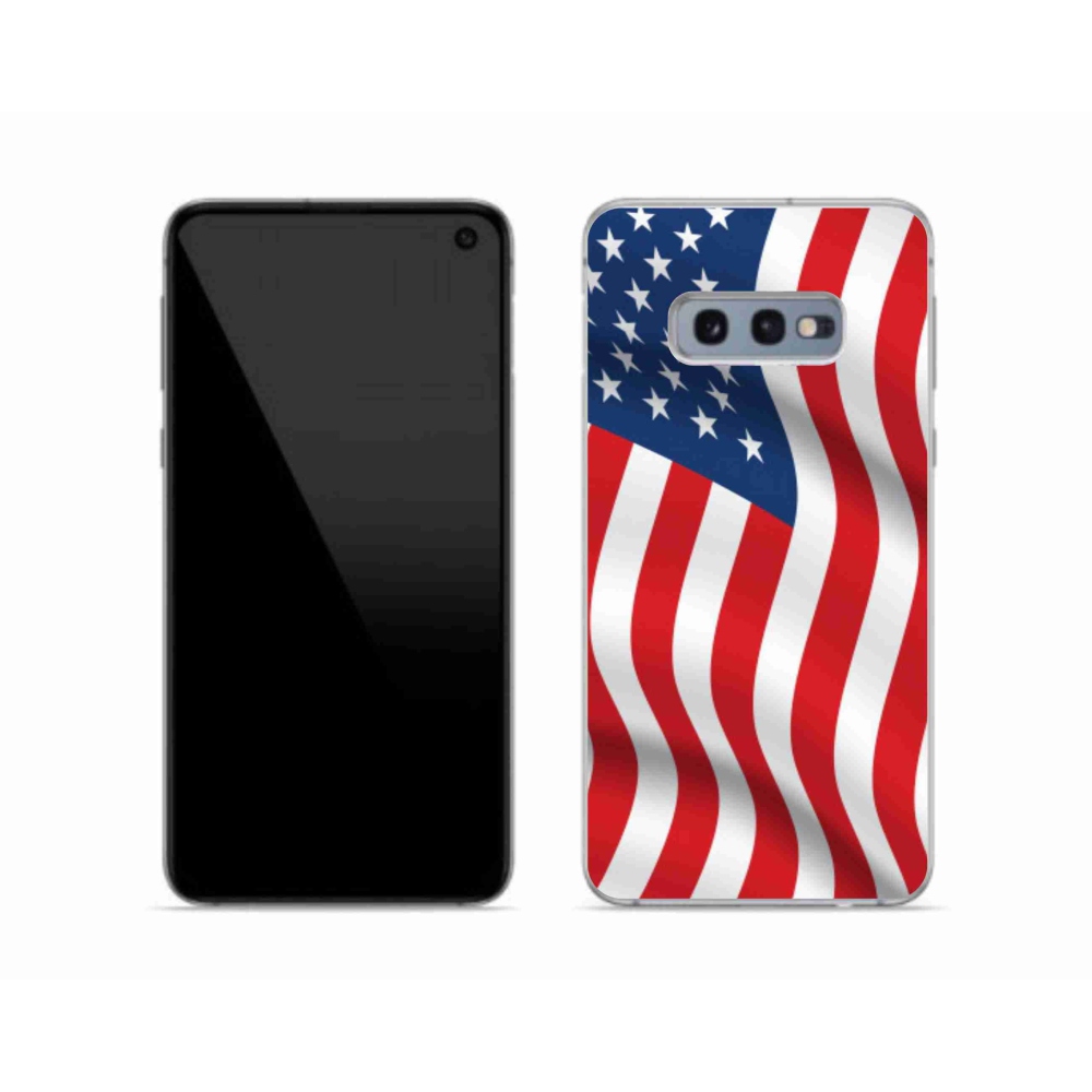 Gél borítás mmCase Samsung Galaxy S10e - amerikai zászlóhoz